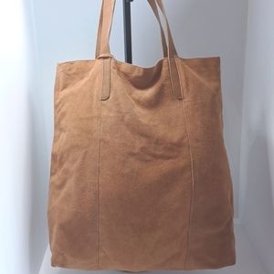 Merona by Target large light tan suede tote bag